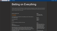 Desktop Screenshot of bettingoneverything.blogspot.com