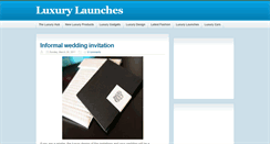 Desktop Screenshot of luxury-launches.blogspot.com