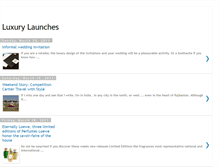 Tablet Screenshot of luxury-launches.blogspot.com