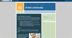 Desktop Screenshot of 30lakhscholarship.blogspot.com