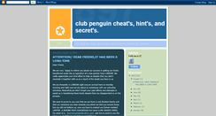 Desktop Screenshot of clubpenguin-cheats-secrets.blogspot.com