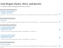 Tablet Screenshot of clubpenguin-cheats-secrets.blogspot.com