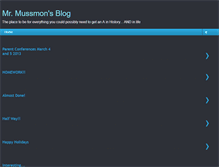 Tablet Screenshot of mussmonworld.blogspot.com
