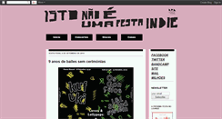 Desktop Screenshot of istonaoeumafestaindie.blogspot.com