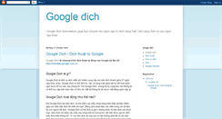 Desktop Screenshot of googledich.blogspot.com