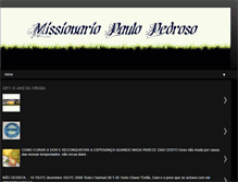 Tablet Screenshot of missionariopaulopedroso.blogspot.com