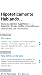 Mobile Screenshot of hipoteticamentehablando.blogspot.com