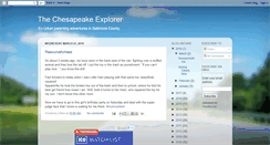 Desktop Screenshot of chesapeakeexplorer.blogspot.com