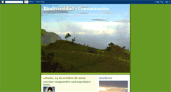 Desktop Screenshot of biodiversidadycomunicacion.blogspot.com