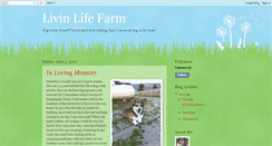 Desktop Screenshot of livinlifefarms.blogspot.com