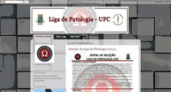 Desktop Screenshot of ligadepatologiaufc.blogspot.com
