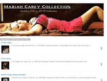 Tablet Screenshot of mymariahcareycollection.blogspot.com