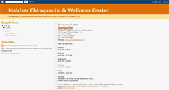 Desktop Screenshot of malcharchiropractic.blogspot.com