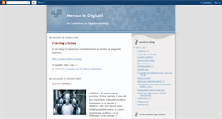 Desktop Screenshot of memoriedigitali.blogspot.com