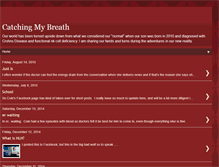 Tablet Screenshot of catchingeachbreath.blogspot.com