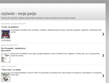 Tablet Screenshot of czytanie-mojapasja.blogspot.com