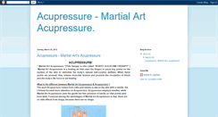 Desktop Screenshot of martial-art-acupressure.blogspot.com