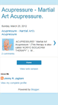 Mobile Screenshot of martial-art-acupressure.blogspot.com