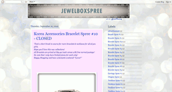 Desktop Screenshot of jewelboxspree.blogspot.com