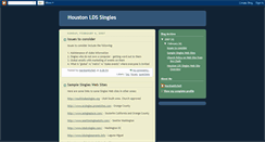 Desktop Screenshot of houstonldssingles.blogspot.com