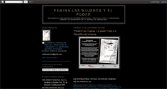 Desktop Screenshot of feminalasmujeresyelpoder.blogspot.com