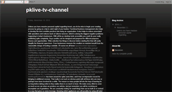 Desktop Screenshot of pklive-tv-channel.blogspot.com