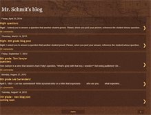 Tablet Screenshot of mrschmitblog.blogspot.com