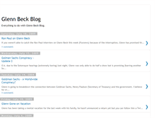 Tablet Screenshot of glennbeckblog.blogspot.com
