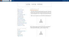 Desktop Screenshot of livelovefood.blogspot.com