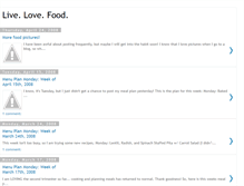 Tablet Screenshot of livelovefood.blogspot.com