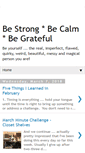 Mobile Screenshot of bestrongcalmgrateful.blogspot.com