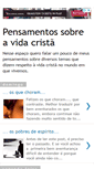 Mobile Screenshot of meupensamentocristao.blogspot.com