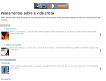 Tablet Screenshot of meupensamentocristao.blogspot.com