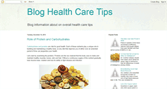 Desktop Screenshot of blog-healthcaretips.blogspot.com