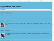 Tablet Screenshot of experienciascomunhas.blogspot.com