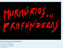 Tablet Screenshot of murmuriosdasprofundezas.blogspot.com