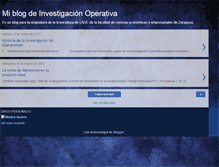 Tablet Screenshot of blog-investigacionoperativa.blogspot.com