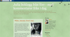 Desktop Screenshot of boklogg-julia.blogspot.com