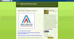 Desktop Screenshot of businessfinanceindia.blogspot.com