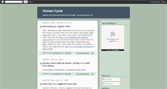 Desktop Screenshot of humancycle.blogspot.com