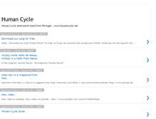 Tablet Screenshot of humancycle.blogspot.com