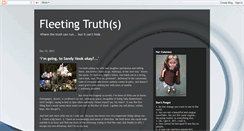 Desktop Screenshot of fleetingtruths.blogspot.com