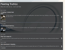 Tablet Screenshot of fleetingtruths.blogspot.com