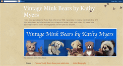 Desktop Screenshot of minkbears.blogspot.com