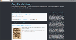 Desktop Screenshot of gray-familyhistory.blogspot.com