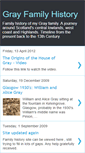 Mobile Screenshot of gray-familyhistory.blogspot.com