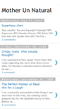 Mobile Screenshot of mother-un-natural.blogspot.com