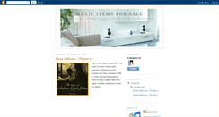 Desktop Screenshot of musicitems4sale.blogspot.com