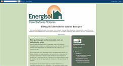 Desktop Screenshot of calentadorsolarenergisol.blogspot.com
