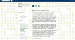 Desktop Screenshot of healthinfoandpeople.blogspot.com